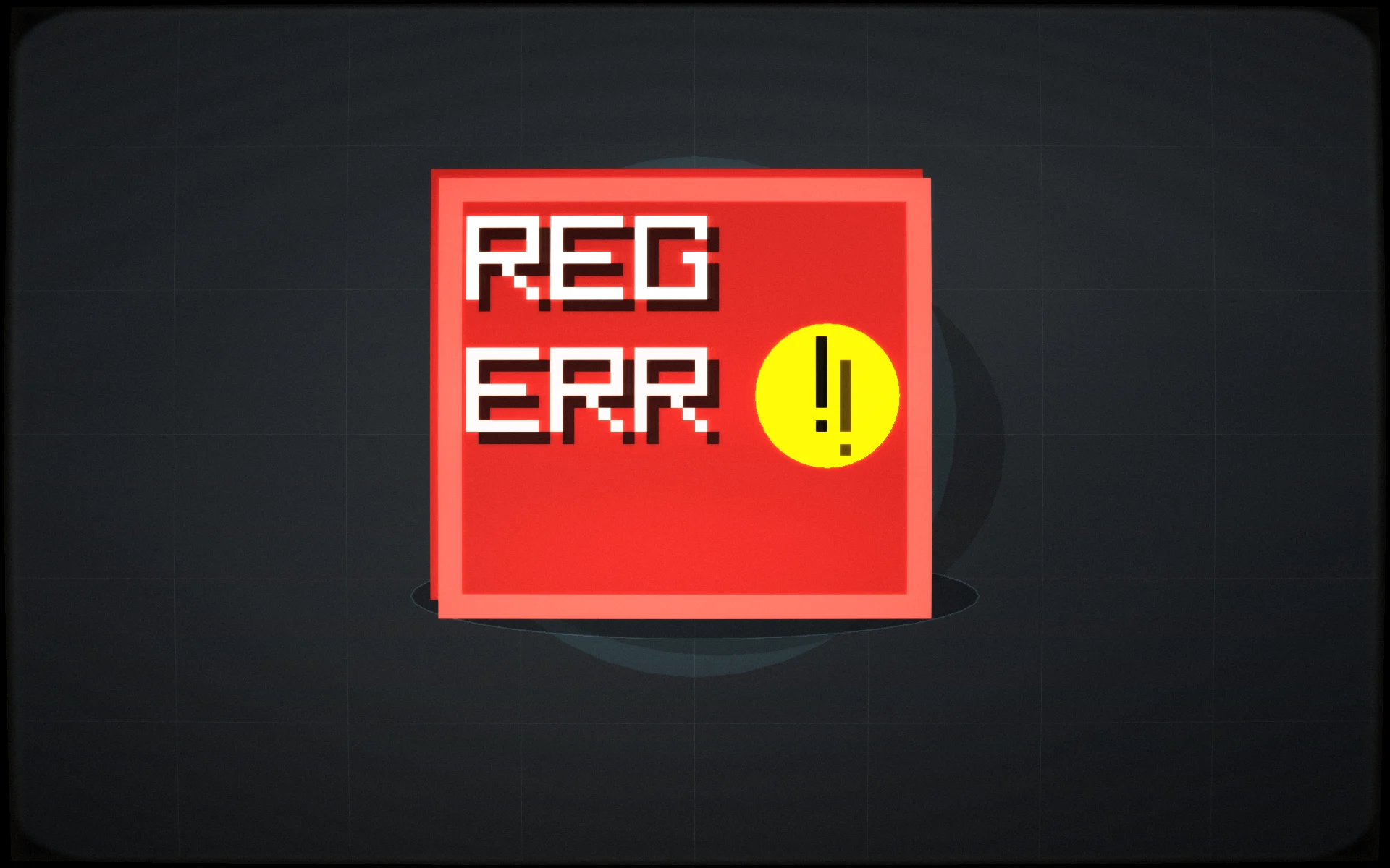 Registry Error showroom render