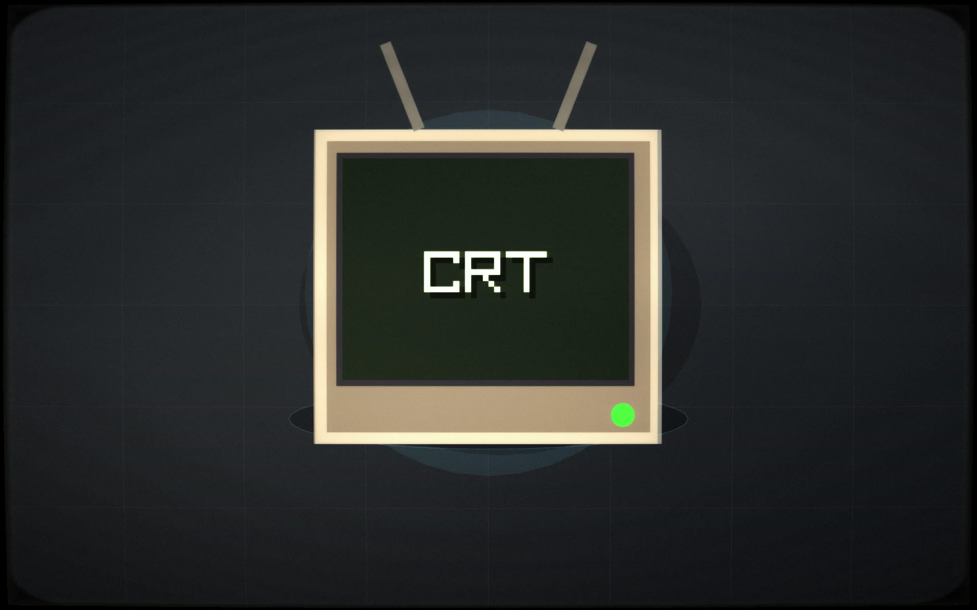 CRT TV showroom render